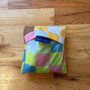 BAGGU Multicolor Checkered Tote